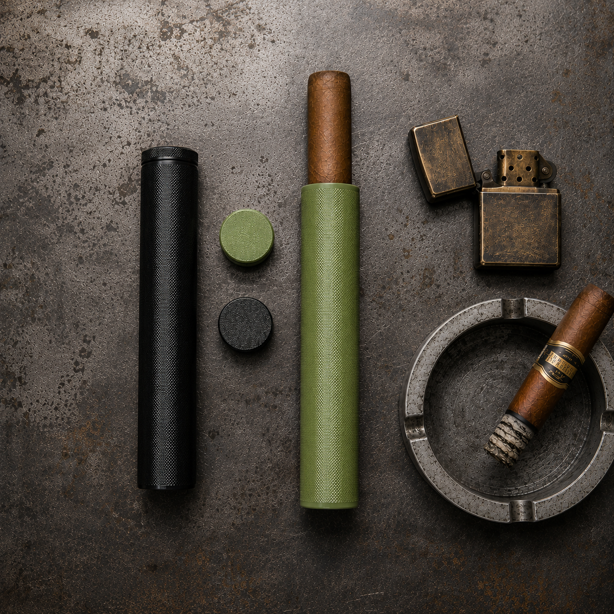 3D Printed PETG Cigar Tube – 2-Pack