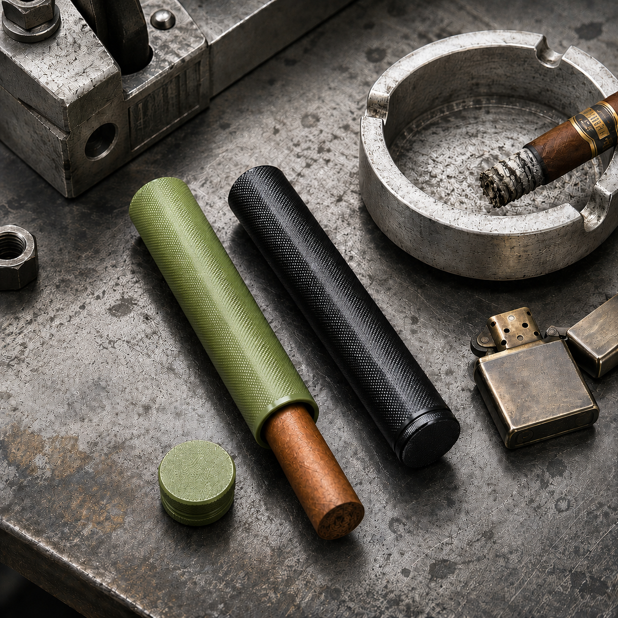 3D Printed PETG Cigar Tube – 2-Pack