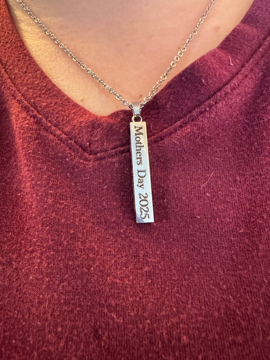 Mother's Day Column Pendant